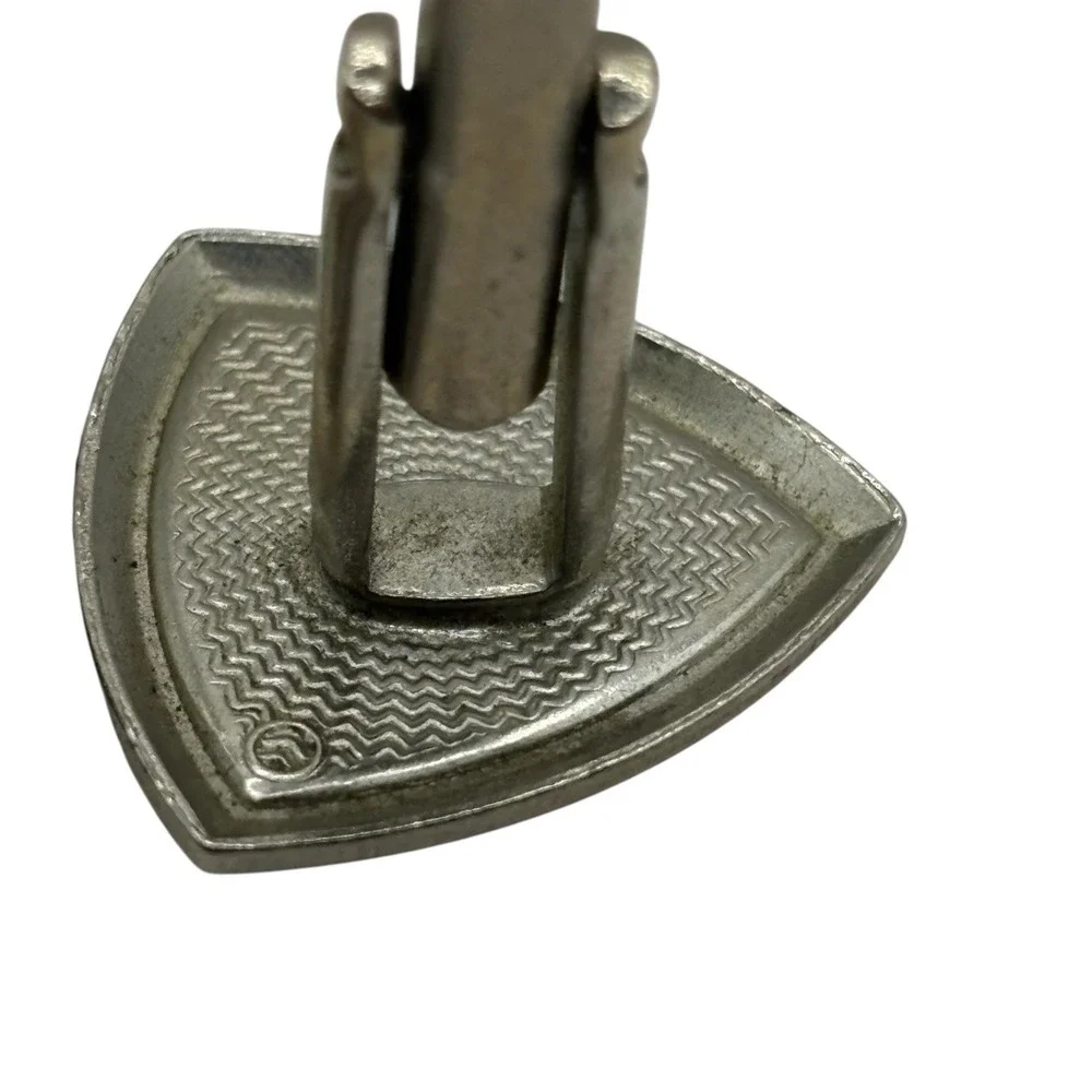 Vintage Cuff Links Brown Leather Formal‎ Shirt Accessory Men's Silver Tone MCM